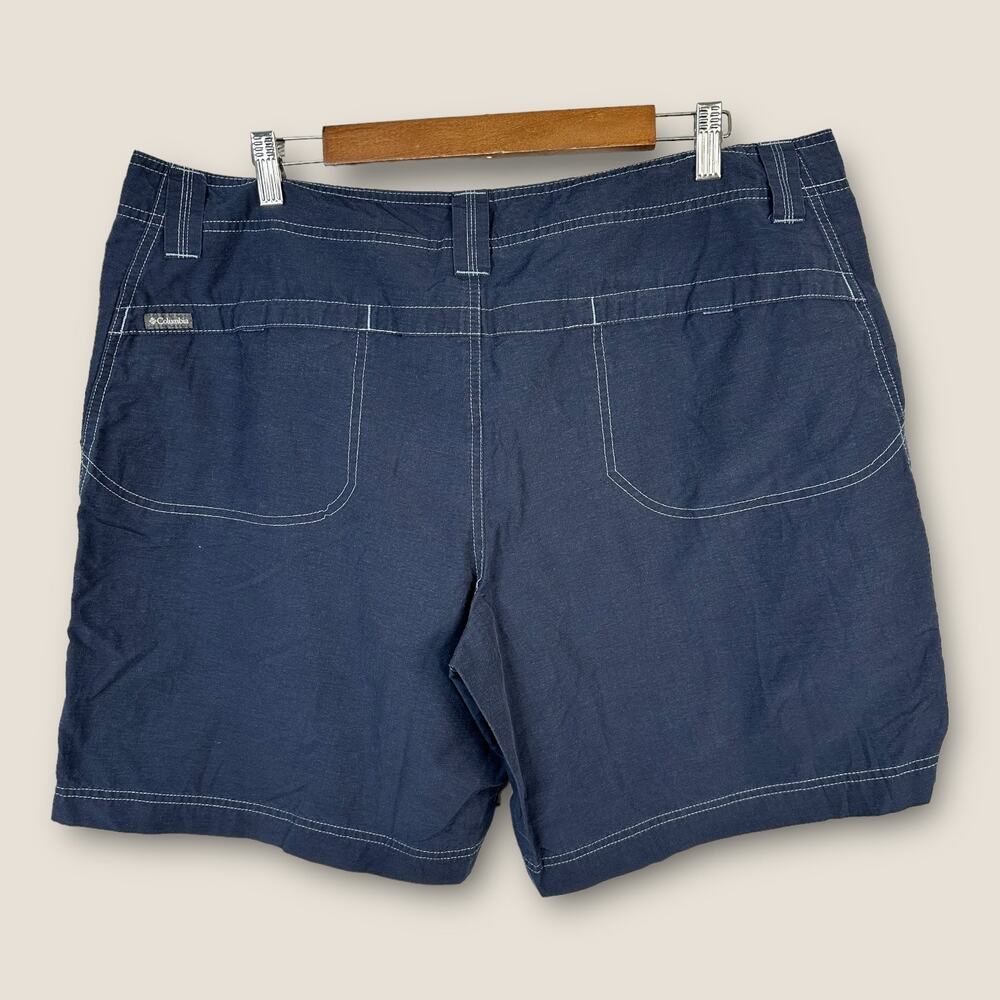 Columbia Mens size 40 9" Inseam Blue Cargo OmniShade Hiking Shorts am4368 - Picture 2 of 6
